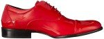 Red Patent Gala Tuxedo Oxford Shoes for Men