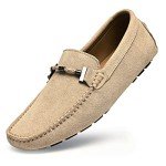 Colorful Men's Slip-On Casual Loafers - Beige