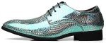 Men's Glittery Green Loafers for Dressy Occasions