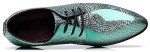 Men's Glittery Green Loafers for Dressy Occasions