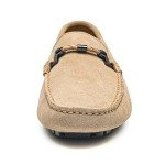 Colorful Men's Slip-On Casual Loafers - Beige