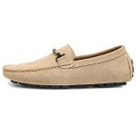 Colorful Men's Slip-On Casual Loafers - Beige