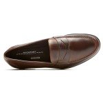 Rockport Men's Classic Penny Loafer in Dark Brown