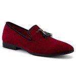 Colorful Slip-On Loafers for Men - Red
