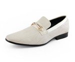 Gold Sparkling Slip-On Loafers for Men