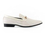 Gold Sparkling Slip-On Loafers for Men