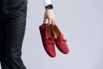 Colorful Suede Men's Slip-On Driving Loafers