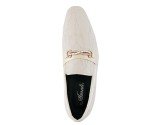 Gold Sparkling Slip-On Loafers for Men