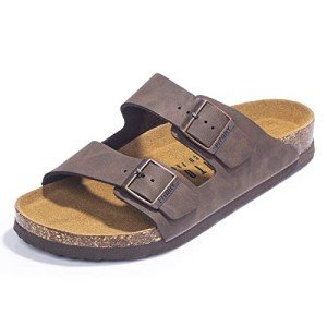 Colorful Men's Arch Support Cork Footbed Sandals