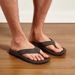 Olukai Men's Ohana Sandals - Dark Wood, Size 11
