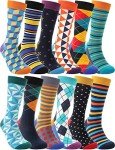 Colorful Fun Socks for Everyone - 12 Pairs