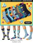 Colorful Fun Socks for Everyone - 12 Pairs