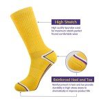 Men’s 6 Pack Colorful Athletic Crew Socks