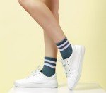 Colorful Retro Striped Socks – 4 Pairs, Unisex