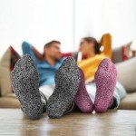 Cozy Women’s Wool Cabin Socks - 5 Pairs