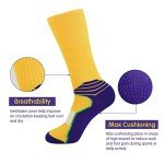 Men's 6-Pack Colorful Athletic Cushion Socks