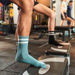 Colorful Retro Striped Socks – 4 Pairs, Unisex
