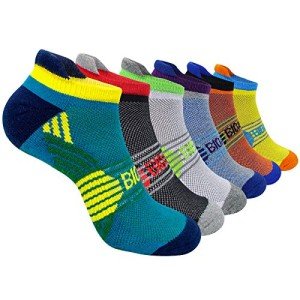 Colorful Cushioned Men's Ankle Socks - 6 Pairs