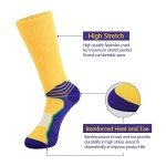 Men's 6-Pack Colorful Athletic Cushion Socks