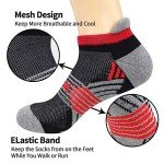 Colorful Cushioned Men's Ankle Socks - 6 Pairs