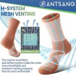 Colorful Merino Wool Hiking Socks – 5 Pairs