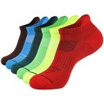 Colorful Low-Cut Padded Men's Sports Socks - 6 Pack