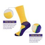 Men's 6-Pack Colorful Athletic Cushion Socks