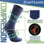 Colorful Merino Wool Hiking Socks – 5 Pairs