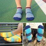Colorful Cushioned Men's Ankle Socks - 6 Pairs