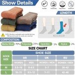 Colorful Merino Wool Hiking Socks – 5 Pairs