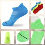 Colorful Low-Cut Padded Men's Sports Socks - 6 Pack