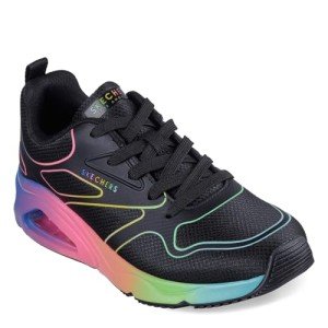 Skechers Women's Rainbow Roads Sneakers - Black Multi