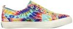 Rainbow Tie Dye Slip-On Sneakers for Women