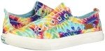Rainbow Tie Dye Slip-On Sneakers for Women