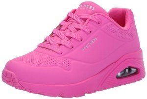 Skechers Women's Hot Pink Uno-Stand Sneakers