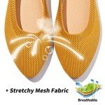 Colorful Women's Mesh Pointed-Toe Flats - Yellow