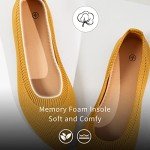 Colorful Women's Mesh Pointed-Toe Flats - Yellow