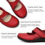 Colorful Women's Red Mary Jane Casual Flats