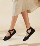 Colorful Women's Round Toe Ankle Strap Flats