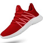 Comfortable Red Slip-On Running Shoes for Men