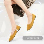 Colorful Women's Mesh Pointed-Toe Flats - Yellow