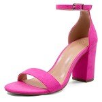 Colorful Women's Chunky Block Heel Sandals