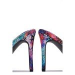 Colorful Cape Robbin Iliana Stiletto Mules - Size 7.5