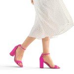 Colorful Women's Chunky Block Heel Sandals