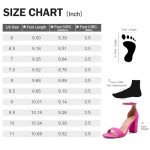 Colorful Women's Chunky Block Heel Sandals