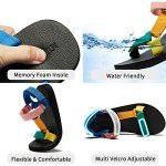 Muboliy Women's Colorful Arch Support Water Sandals