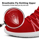 Comfortable Red Slip-On Running Shoes for Men