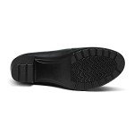 Colorful Women's Chunky Block Heel Slip-On Pumps