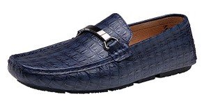 Colorful Crocodile Print Loafers for Men