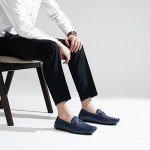 Colorful Crocodile Print Loafers for Men